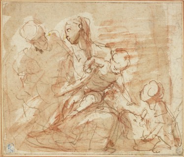 Holy Family with the Infant Saint John, n.d. Creator: Valerio Castello.