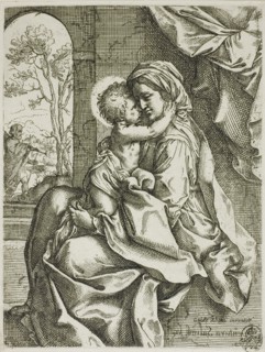 Madonna and Child with Saint Joseph, before 1613. Creator: Ventura Salimbeni.