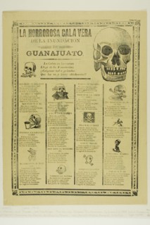 The Horrible Calavera of the Flooding of Guanajuato, 1900/10. Creators: Manuel Manilla, José Guadalupe Posada.
