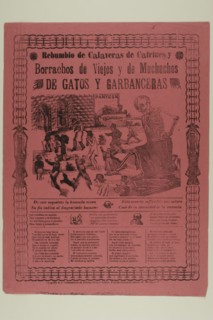 Noisy Assembly of Calavera Dandies and Old Drunks and Laborers and Garbanzo-Sellers, n.d. Creator: Manuel Manilla.