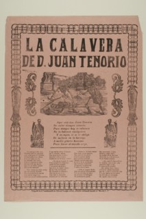 La Calavera de D. Juan Tenorio (The Calavera of D. Juan Tenorio), n.d. Creator: Manuel Manilla.