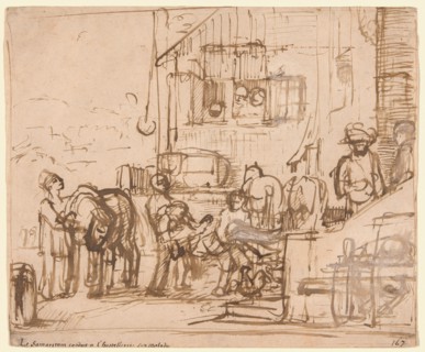 The Good Samaritan Arriving at the Inn, c.1660. Creator: Constantijn van Renesse.