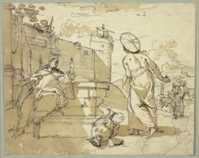 Christ and the Woman of Samaria, n.d. Creator: Jacob de Wit.