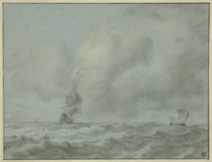 Boats on Ocean, n.d. Creator: Jan van Goyen.