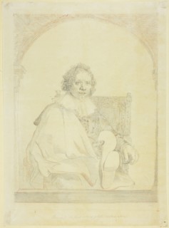 Study for Portrait of a Man in an Arm Chair, from Collection d'imitations de Dessins..., c.1821. Creator: Christian Josi.