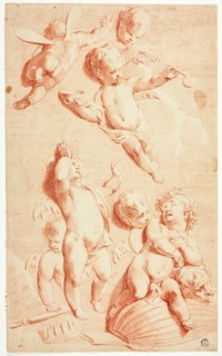 Seven Putti at Play with Symbols of Vanity, n.d. Creator: Unknown.