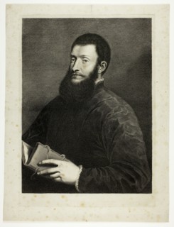 Portrait of the Poet Pietro Aretino, from Cabinet Reynst; Variarum imaginum a..., 1655-1660. Creator: Cornelis van Dalen II.