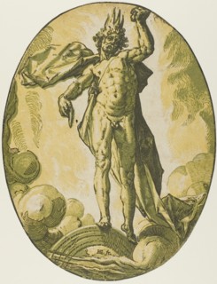 Aether, plate six from Demogorgon and the Dieties, c.1588-90. Creator: Hendrik Goltzius.