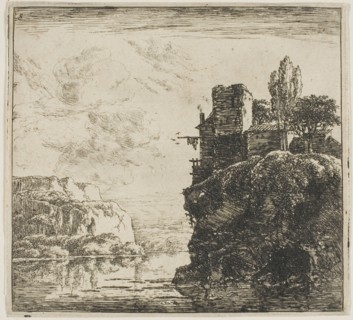 A River between Rocks, from the series Set of Landscapes, n.d. Creator: Herman Naijwincx.