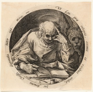 Saint Mark, plate two from The Four Evangelists, 1588. Creator: Jacques de Gheyn II.