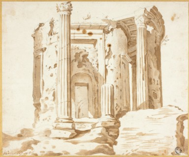 Temple at Tivoli, 1615. Creator: Jacob van der Ulf.
