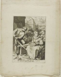 Midday, plate three from Four Times of Day, c.1595. Creator: Jan Saenredam.