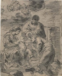 The Mystic Marriage of Saint Catherine, 1660/69. Creator: Leonard Bramer.