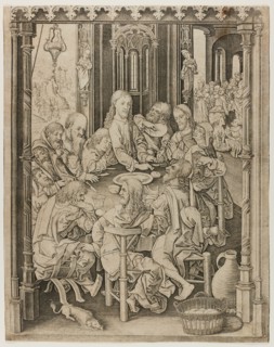 The Last Supper, c.1485. Creator: Master IAM of Zwolle.