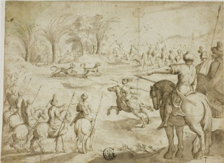 Leopard Hunt in Persia, n.d. Creator: Unknown.