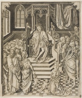 The Judgment of Solomon, c.1475-1500. Creator: Unknown.