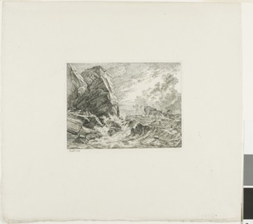 Norwegian Seacoast During a Storm, 1819. Creator: Johan Christian Dahl.