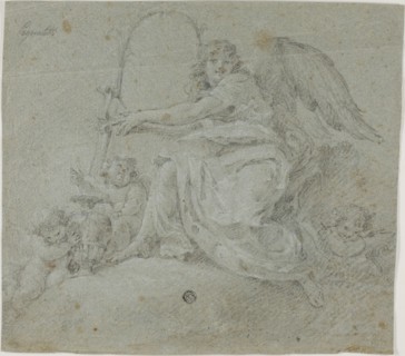 Angel with Lyre, n.d. Creator: Moncayo Pignatelly.