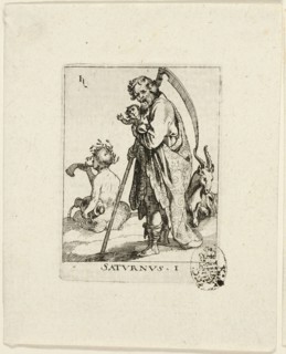 Saturnus, plate one from Der VII Planeten, n.d. Creator: Conrad Meyer.
