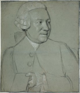 Portrait of a Man Holding a Book, Turned to the Right, 1758/62. Creator: Jean-Etienne Liotard.