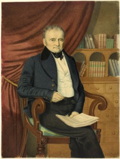 Portrait of Seated Man with Newspaper, c.1846. Creator: Adolphus HA Wing.