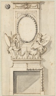 Design for a Chimney Piece, n.d. Creator: Charles Alfred Stothard.