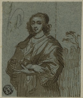 Woman Three-Quarter Length with Crossed Arms, 18th century. Creator: Unknown.