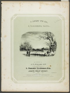 O' Swift We Go, a Sleighing Song, 1840. Creator: Benjamin Champney.