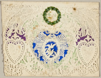 Untitled Valentine (Three Hearts), c.1865. Creator: Berlin & Jones.