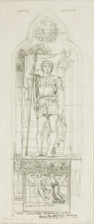 Study for a Stained Glass Window, c.1875. Creator: John La Farge.