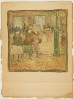 Street Scene, c.1891-94. Creator: Maurice Brazil Prendergast.
