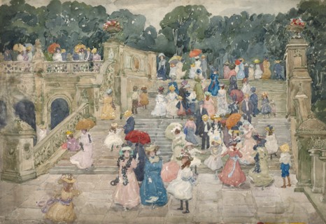 The Terrace Bridge, Central Park, 1901. Creator: Maurice Brazil Prendergast.