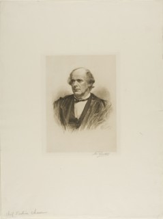 Portrait of Chief Justice Chase, 1890. Creator: Max Rosenthal.