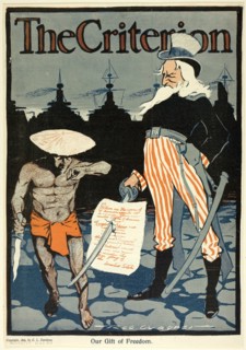 Our Gift of Freedom, from The Criterion, 1899. Creator: Roc Wagner.