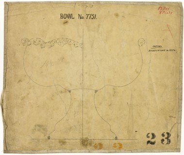 Design for Bowl No. 7751, 1883. Creator: Tiffany & Co.