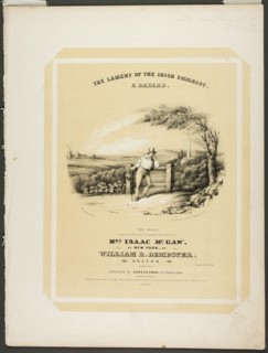 The Lament of the Irish Immigrant, 1840. Creator: William Comely Sharp.