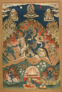 Wrathful Form of the Goddess Saraswati (Magzor Gyalmo) or Palden Llamo, 20th century. Creator: Unknown.