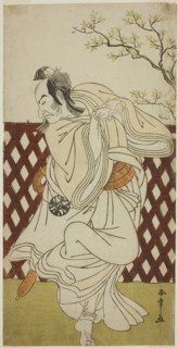 The Actor Nakamura Nakazo I as Sakon-gitsune in the Play Hana-zumo Genji Hiiki, Performed..., c1775. Creator: Shunsho.