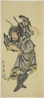 The Actor Ichikawa Danzo III as Shoki the Demon Queller in the Play Date Moyo Kumo ni..., c. 1768. Creator: Shunsho.