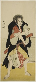 The Actor Ichikawa Danjuro V as the Renegade Monk Wantetsu of Okami-dani in the Play..., c. 1778. Creator: Shunsho.