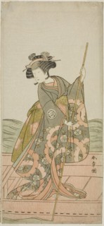 The Actor Yoshizawa Iroha I as Princess Yosooi (Yosooi Hime) in the Play Kikujido..., c. 1775. Creator: Shunsho.