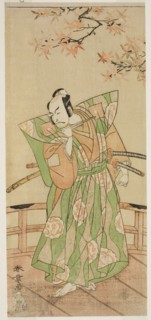 The Actor Ichikawa Danjuro V as Momonoi Wakasanosuke Yasuchika (?) in the Play..., c. 1771. Creator: Shunsho.