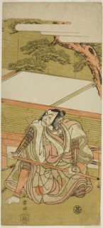 The Actor Ichikawa Ebizo III as Akushichibyoe Kagekiyo (?) in the Play Wada Sakamori..., c. 1773. Creator: Shunsho.
