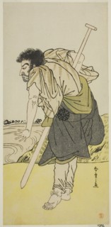 The Actor Nakamura Nakazo I as the Renegade Monk Dainichibo in the Play Edo Meisho..., c. 1779. Creator: Shunsho.