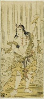 The Actor Sawamura Sojuro III as Kongara Doji in the Play Kitekaeru Nishiki no Wakayaka..., c. 1780. Creator: Shunsho.