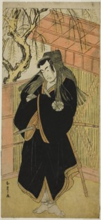 The Actor Matsumoto Koshiro IV as Matsuo-maru (?) in the Play Sugawara Denju Tenarai..., c. 1779. Creator: Shunsho.