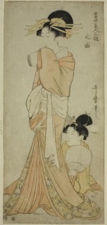 Northern Quarter (Hokkoku), from the series "Three Amusements of Contemporary..., c. 1800. Creator: Kitagawa Utamaro.