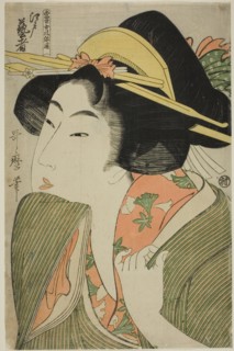Edo Geisha, from the series "A Guide to Women's Contemporary Styles...", Japan, c. 1801/02. Creator: Kitagawa Utamaro.