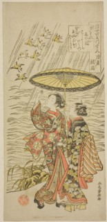 No. 5: Noda River in Mutsu Province, from the series "Six Jewel Rivers of the Floating..., c. 1769. Creator: Kitao Shigemasa.