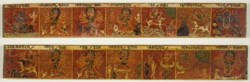 One of a Pair of Manuscript Covers from the Glorification of the Great Goddess..., late 17th cent. Creator: Unknown.
